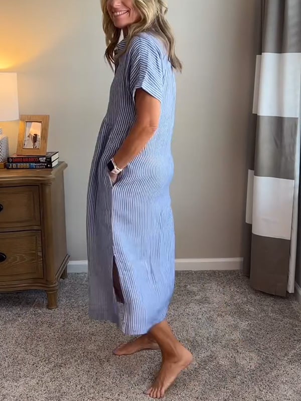 Cassie | Elegancka Sukienka w Paski